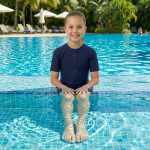 Kids Swimsuit 1-Piece – Front Zip Boys & Girls Swimming Costume Age 5-12 – Quick Dry & Full Coverage - Image 5