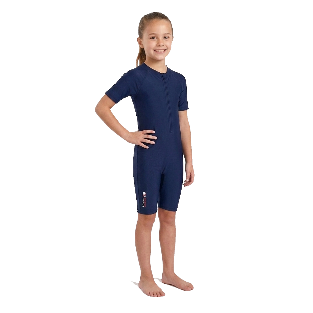 Gemini_Generated_Image_wzd3v1wzd3v1wzd3 Kids Swimsuit 1-Piece – Front Zip Boys & Girls Swimming Costume Age 5-12 – Quick Dry & Full Coverage - Image 1