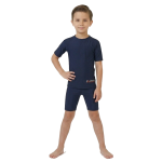Boys 2 Piece Swimming Costumes, Swimwear For Boys, Swimming Shorts And Swimming Shirt For Boys, 2 Piece Swimsuit For Boys Of 4 To 12 Years In Navy And Black Color Have Different Sizes S,M,L,XL,XXL.